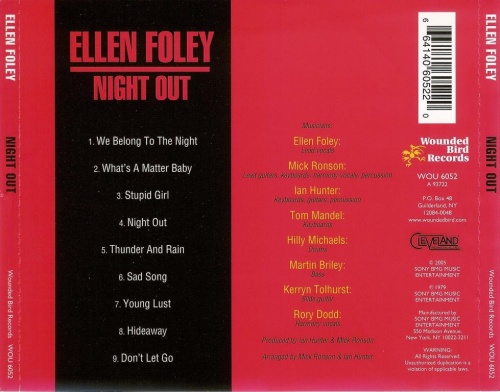 Ellen Foley - Night Out (1979) (reissue 2005)