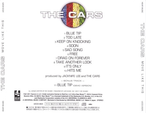 The Cars - Move Like This [Japanese Edition] (2011) (Lossless + MP3)