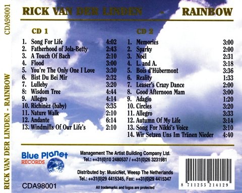 Rick Van Der Linden - Rainbow (1998) [2CD] Lossless