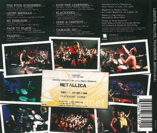 Metallica - Liberte, Egalite, Fraternite, Metallica! [live] (2003) [2016] (Lossless)