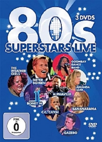 VA - 80's Superstars - Live (3 DVD)  (2010) DVDRip