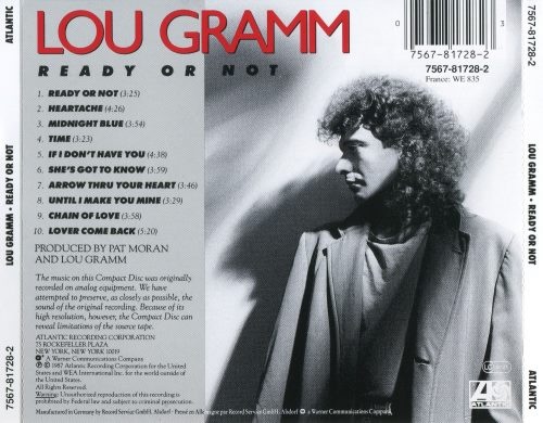 Lou Gramm - Ready Or Not (1987) (Lossless)