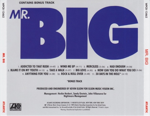 Mr. Big - Mr. Big 1989 (Japanese Edition)