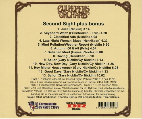 Culpeper's Orchard - Second Sight 1972