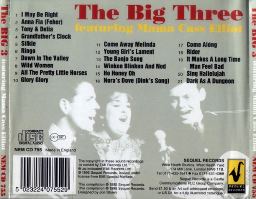 The Big 3 - The Big 3 Featuring Mama Cass (1963) (Remaster 1995) Lossless