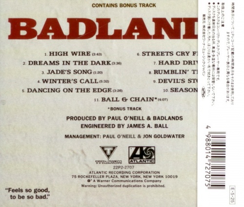 Badlands - Badlands (1989) (Lossless+MP3)