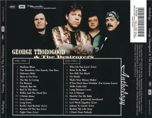 George Thorogood & The Destroyers - Anthology (2 CD 2000) Lossless + mp3