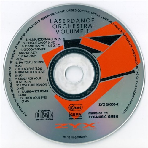 Laserdance - Laserdance Orchestra Vol. 1 (1994) Lossless + mp3