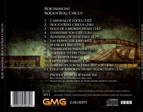 Rob Mancini - Rock 'N' Roll Circus (2011)