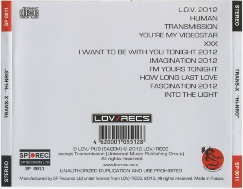 Trans-X - Hi-NRG (2012)