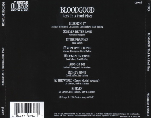 Bloodgood - Rock In A Hard Place (1988)