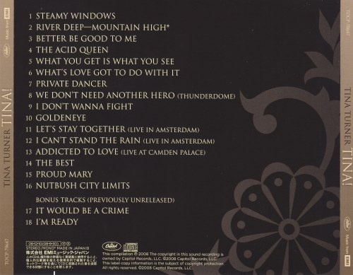 Tina Turner - Tina! [Japanese Edition] (2008) (Lossless)