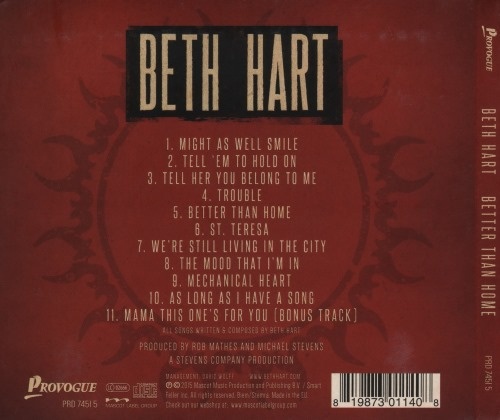 Beth Hart - Better Than Home [Deluxe Edition] (2015) (Lossless)