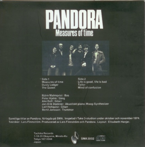 Pandora - Measures of Time (1974) (Lossless+MP3)