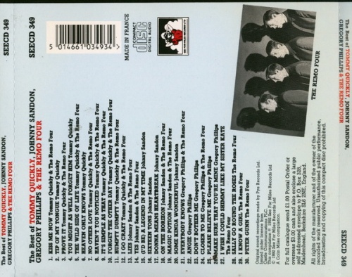 Tommy Quickly & The Remo Four - The Best Of Tommy Quickly, Johnny Sandon, Gregory Phillips & The Remo Four (1992) Lossless Tommy Quickly & The Remo Four - The Best Of Tommy Quickly, Johnny Sandon, Gregory Phillips & The Remo Four (1992) Lossless