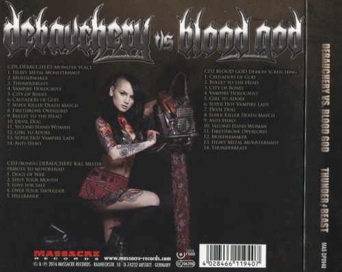 Debauchery vs. Blood God - Thunderbeast [3CD] (2016) (Lossless)