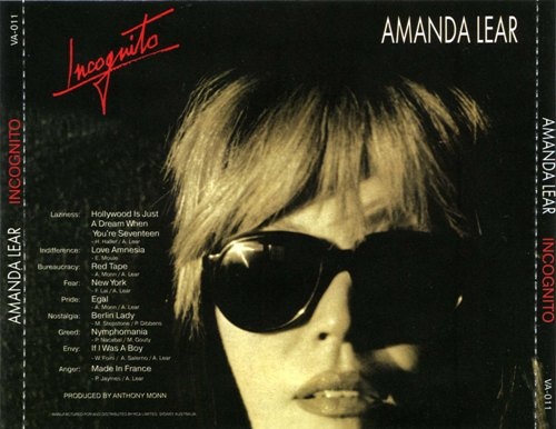 Amanda Lear - Incognito (1981) [Lossless+Mp3]