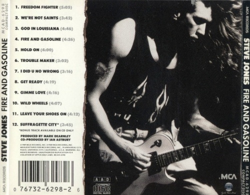 Steve Jones - Fire And Gazoline 1989 (Lossless)