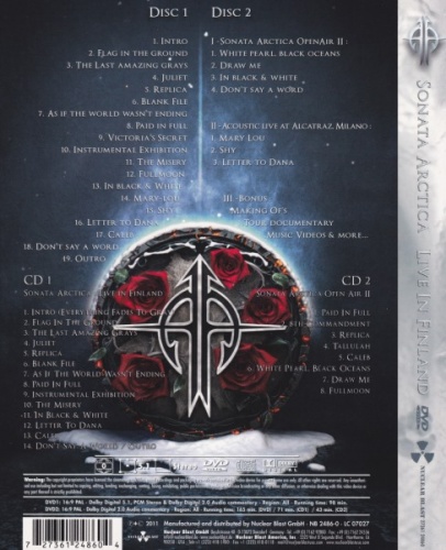 Sonata Arctica - Live In Finland [2CD] (2011) (Lossless)