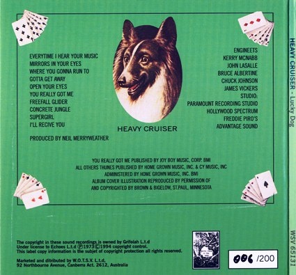 Heavy Cruiser - Lucky Dog (1973) [Reissue 1994] Lossless