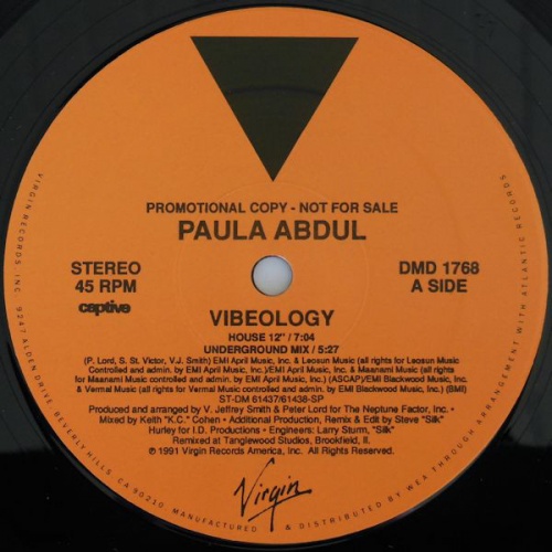 Paula Abdul - Vibeology (Vinyl,12'') 1991 (Lossless)