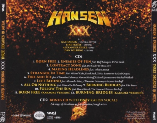 Hansen & Friends - XXX: Three Decades In Metal (2CD) [Japanese Edition] (2016) (Lossless + MP3)