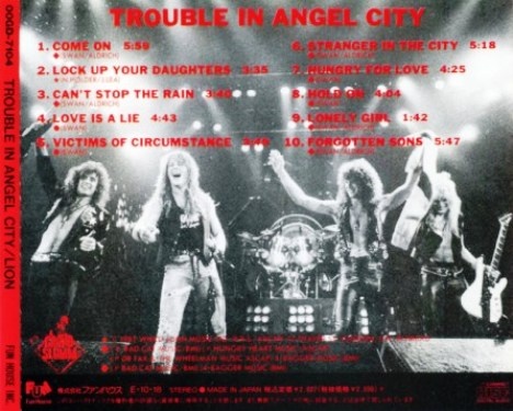 Lion - Trouble In Angel City (1989) [Japan Press] Lossless