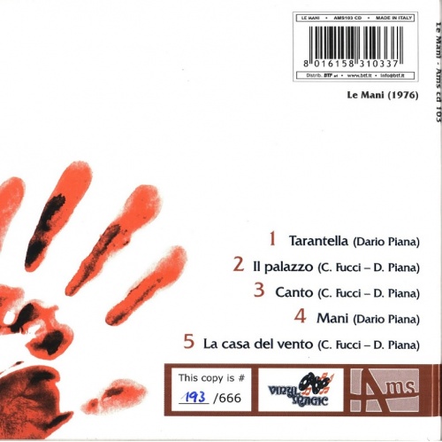 Le Mani - Le Mani EP [archival] 1976 (2006) (Lossless+MP3)