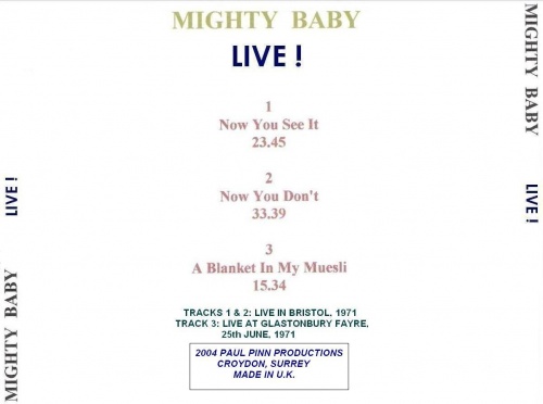 Mighty Baby - Mighty Baby Live! 1971(2004)