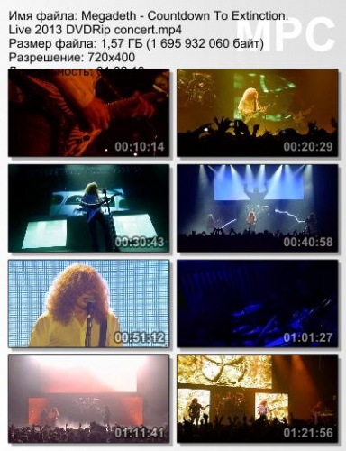 Megadeth - Countdown To Extinction: Live 2013 (DVDRip)