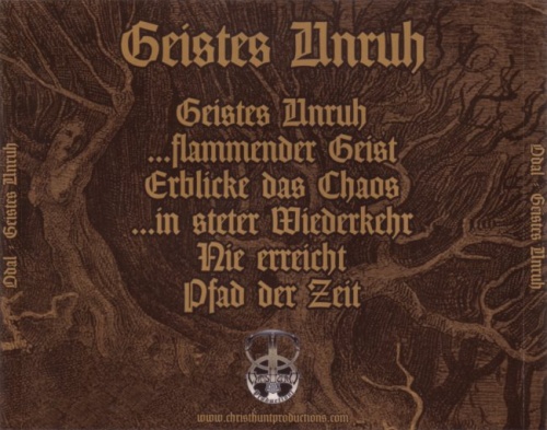 Odal - Geistes Unruh (2016) (Lossless)