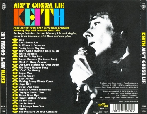 Keith - Ain't Gonna Lie (1966-67) (2004)Lossless