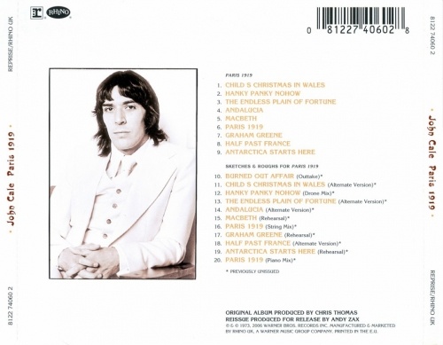 John Cale - Paris 1919 (1973) (Remastered, Expanded, 2006) Lossless