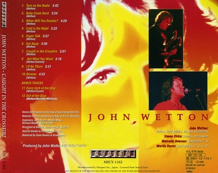 John Wetton - Caught In The Crossfire (1980) [Japan Edit. 1999] Lossless