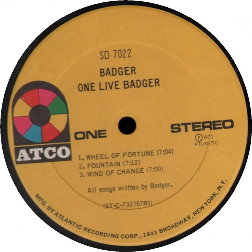 Badger - One Live Badger 1973 (Lossless) (2007)