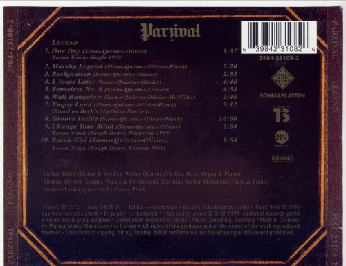 Parzival - Legend 1971 (Lossless+MP3) (1998)