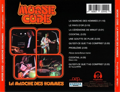 Morse Code - La Marche Des Hommes 1975 (Lossless+MP3) (2007)