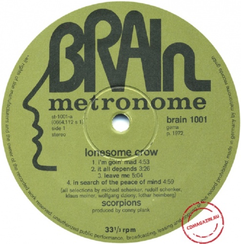 Scorpions - Lonesome Crow 1972 (LOSSLESS) [Vinyl Rip]