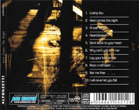 Alfonzetti - Here Comes The Night (2011) Lossless