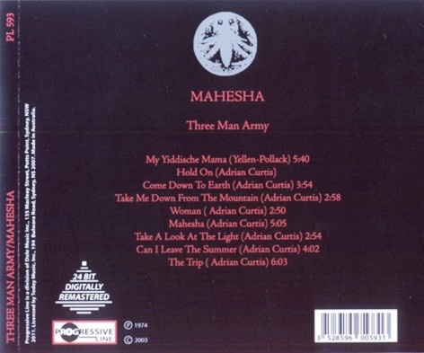 Three Man Army - Mahesha (1974) [Reissue 2003] Lossless