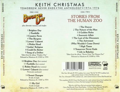 Keith Christmas - Tomorrow Never Ends The Anthology (1974-76) (2010) 2CD Lossless