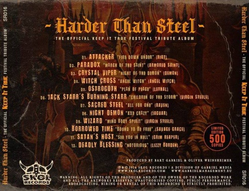 VA - Harder Than Steel - The Official Keep It True Festival Tribute Album (2014)