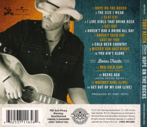 Toby Keith - Hope On The Rocks [Deluxe Edition] (2012) (Lossless)