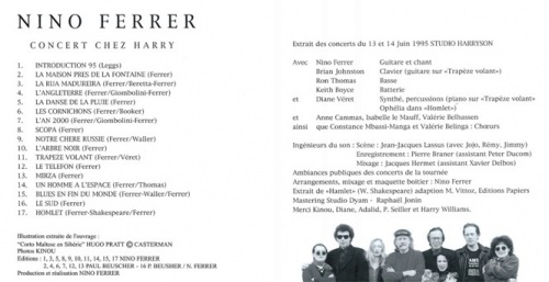 Nino Ferrer - Concert Chez Harry (1995) Lossless