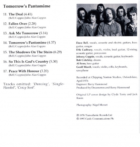 Decameron - Third Light-Tomorrow's Pantomime 1975-1976 (Lossless+MP3) 1997