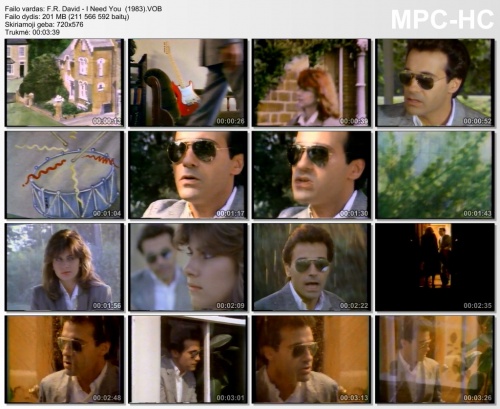 F. R. David  I Need You  (1983)