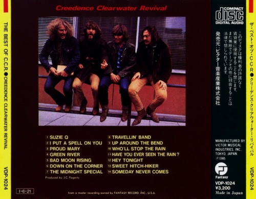 Creedence Clearwater Revival - The Best Of C.C.R. (1985) (Japan) Lossless