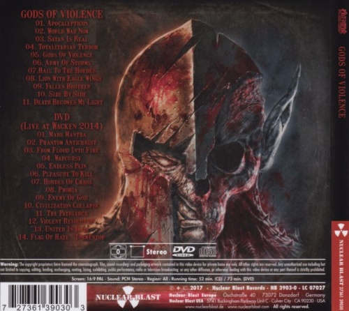 Kreator - Gods Of Violence (2017) (Lossless)