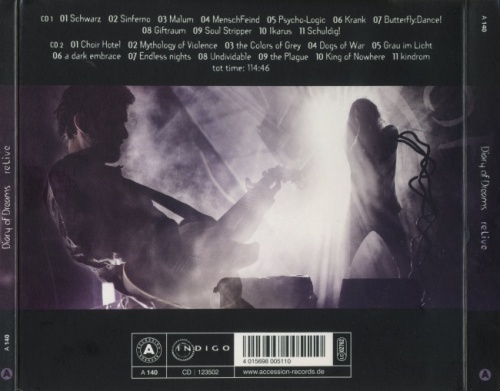 Diary Of Dreams - reLive [2CD] (2016) (Lossless)