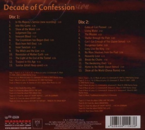 Narnia - Decade Of Confession (Compilation) 2007